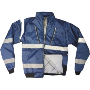 REFLECTIVE HIGH VISIBILITY BOMBER JACKET (ZIP-OFF)