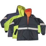 Reflective parka jacket