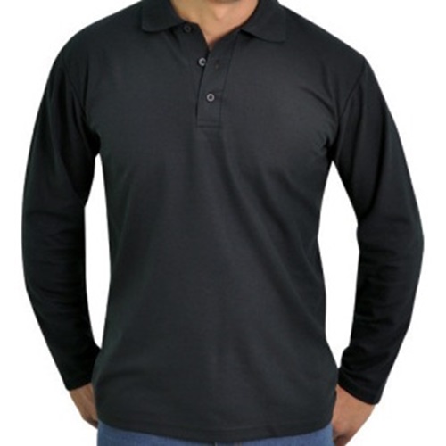 Long Sleeve Poly Cotton Golf Shirts