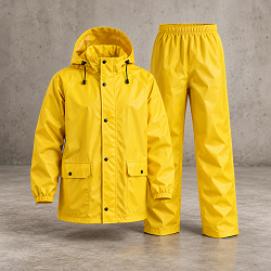 Bright Yellow Waterproof Rainwear 
