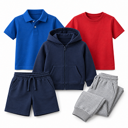 Kids clothing, kids jackets, kids golf shirts, kids shorts