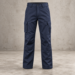 Navy Reinforced Cargo Work Pants Trousers 
