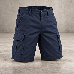 Navy Work and Casual Shorts