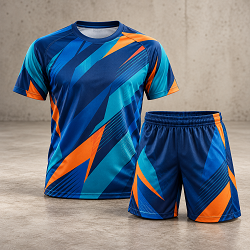 Vivid Geometric Sublimation Clothing Sportswear Set