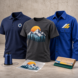 Branding on uniforms - Embroidery, printing, DTF